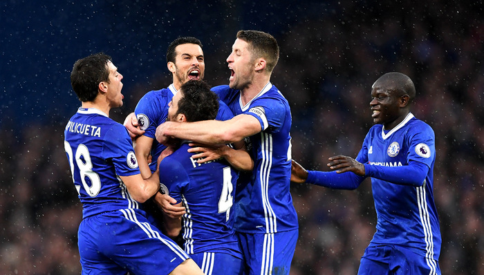 包含切尔西客场大捷，领先优势扩大的词条